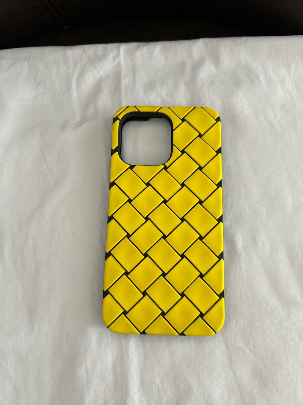 Bottega Veneta Yellow Silicone iPhone Case